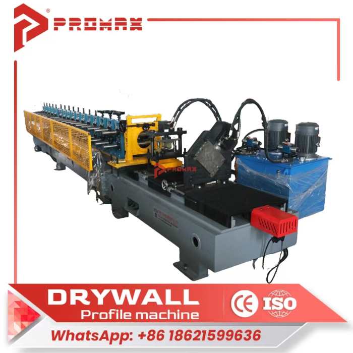 Metal stud and track roll forming machine
