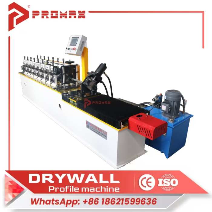 Strut channel roll forming machine