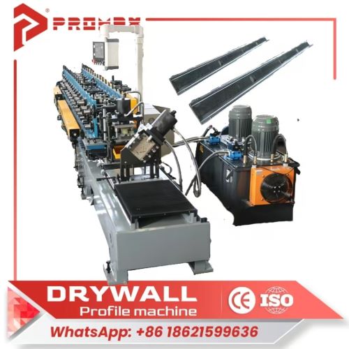 Portable metal stud machine with manual pattern change